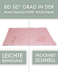 Hochwertige Geschirrtücher aus Leinen, 3er Pack - Uni Rosa